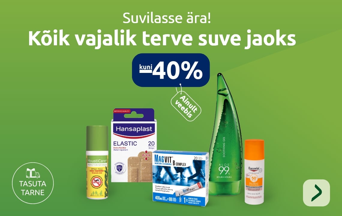 Kõik vajalik terve suve jaoks kuni -40%