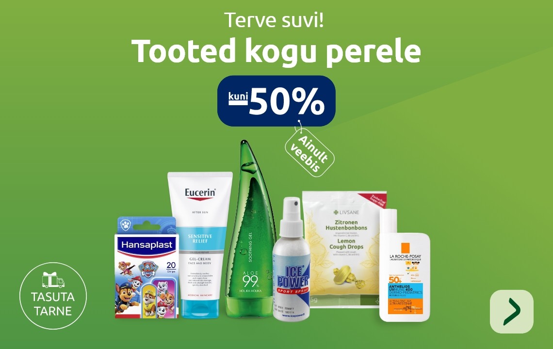 Tooted kogu perele kuni -50%