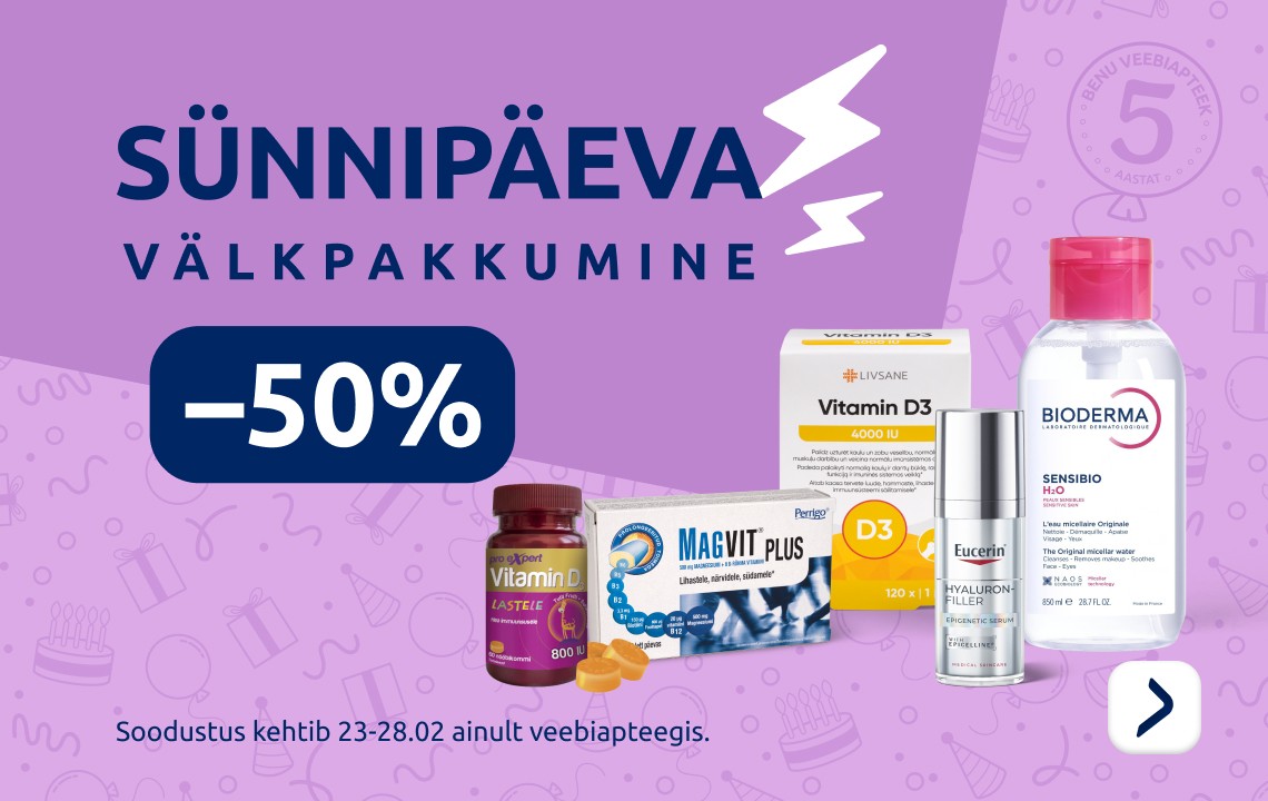 Sünnipäeva välkpakkumine 23.-28.02