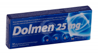 DOLMEN ÕHUKE POLÜMEERKATTEGA TBL 25MG N10