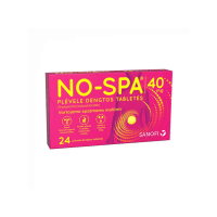 NO-SPA ÕHUKE POLÜMEERKATTEGA TBL 40MG N24