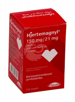 HJERTEMAGNYL ÕHUKE POLÜMEERKATTEGA TBL 150MG+21MG N100