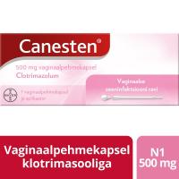 CANESTEN VAGINAALPEHMEKAPSEL 500MG N1