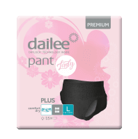 DAILEE PANT LADY PREMIUM IMAVAD PÜKSID PLUS L MUST 2030ML N15