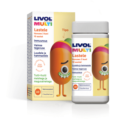 LIVOL MULTI LASTELE NÄRIMISTBL TUTTI-FRUTTI N60