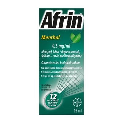 AFRIN MENTHOL NINASPREI LAHUS 0.5MG 1ML 15ML N1