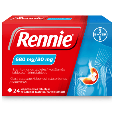 RENNIE NÄRIMISTABLETT 680MG+80MG N24