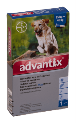 ADVANTIX TÄPILAHUS 500MG+100MG 1ML 4ML N1
