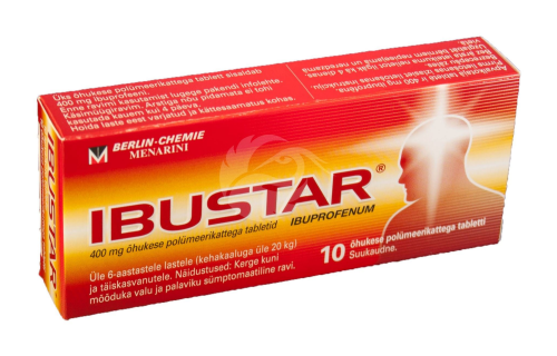 IBUSTAR ÕHUKE POLÜMEERKATTEGA TBL 400MG N10