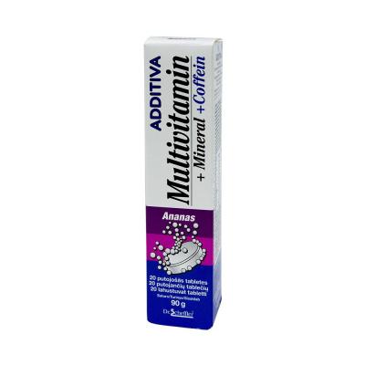ADDITIVA MULTIVITAMIN+COFFEIN LAHUSTUV TBL ANANASS N20
