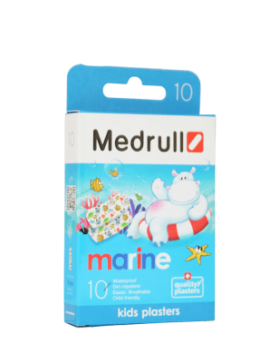 MEDRULL KIDS MARINE PLAASTER 25X72MM LASTELE N10