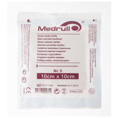 MEDRULL MARLI SALVRÄTID 10X10CM 8-KIHTI STERIILNE N5