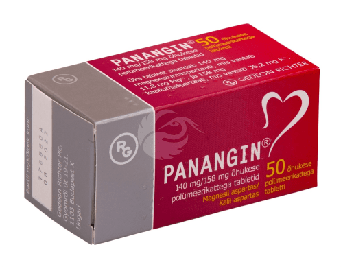 PANANGIN ÕHUKE POLÜMEERKATTEGA TBL 158MG+140MG N50