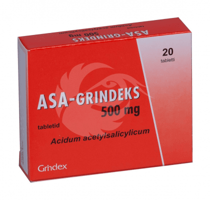ASA-GRINDEKS TBL 500MG N20