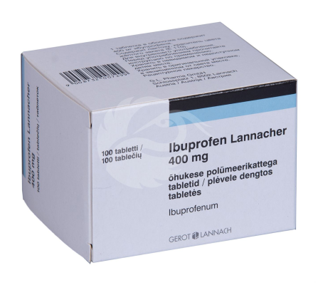 IBUPROFEN LANNACHER ÕHUKE POLÜMEERKATTEGA TBL 400MG N100