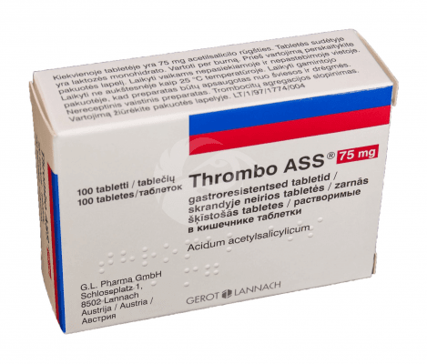 THROMBO ASS GASTRORESIST TBL 75MG N100