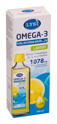 LYSI OMEGA-3 KALAMAKSAÕLI SIDRUNI 240ML