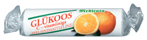 GLÜKOOS+VITAMIIN C TROPSID 30MG APELSIN N10