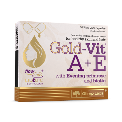 OLIMPLABS GOLD-VIT A+E+KUNING. +BIOTIIN VEDELKAPSEL N30