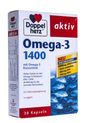 DOPPELHERZ AKTIV OMEGA-3 MEREKALAÕLI KAPSLID 1400MG N30