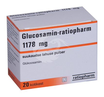 GLUCOSAMIN-RATIOPHARM 1178 MG SUUKAUDNE LAHUSE PULBER 1178MG N20