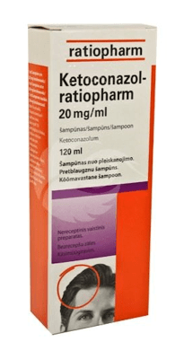 KETOCONAZOL-RATIOPHARM 20 MG/ML ŠAMPOON 20MG 1ML 120ML N1