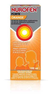 NUROFEN FORTE ORANGE SUUKAUDNE SUSPENSIOON ENSOON 40MG 1ML 100ML N1