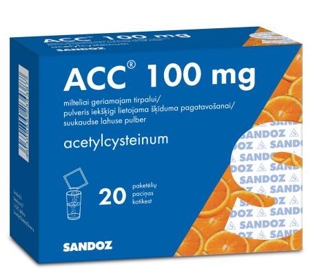 ACC 100 MG SUUKAUDNE LAHUSE PULBER 100MG 1ANNUST N20