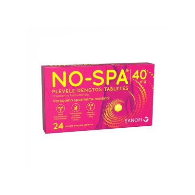 NO-SPA ÕHUKE POLÜMEERKATTEGA TBL 40MG N24