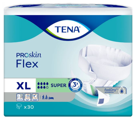 TENA FLEX VÖÖMÄHE SUPER XL 2906ML N30