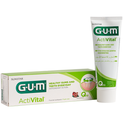 GUM HAMBAPASTA ACTIVITAL Q10 KAARIESE VASTU 75ML