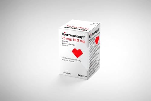 HJERTEMAGNYL ÕHUKE POLÜMEERKATTEGA TBL 75MG+10.5MG N100
