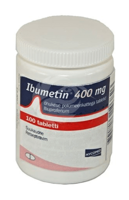 IBUMETIN ÕHUKE POLÜMEERKATTEGA TBL 400MG N100