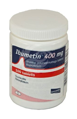 IBUMETIN ÕHUKE POLÜMEERKATTEGA TBL 400MG N100