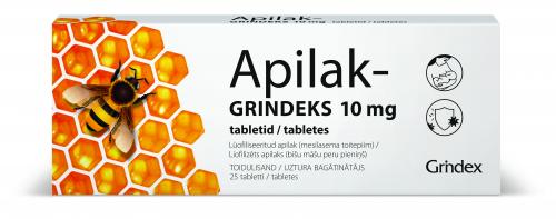 APILAK-GRINDEKS TBL 10MG N25