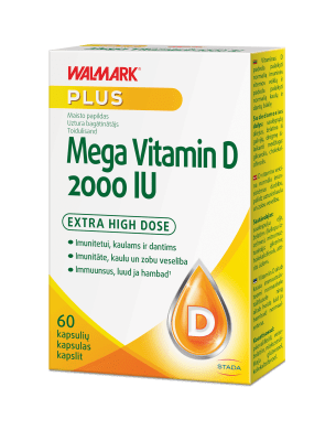 WALMARK MEGA VITAMIIN D KAPSLID 2000IU N60