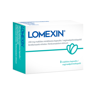 LOMEXIN 200MG VAGINAALPEHMEKAPSEL N3