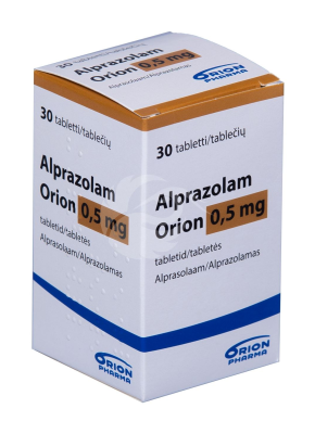 ALPRAZOLAM ORION 0.5 MG TBL 0.5MG N30