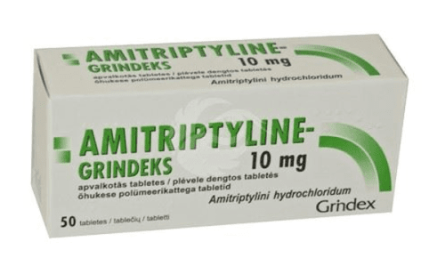 AMITRIPTYLINE-GRINDEKS ÕHUKE POLÜMEERKATTEGA TBL 10MG N50