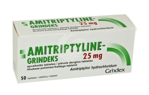 AMITRIPTYLINE-GRINDEKS ÕHUKE POLÜMEERKATTEGA TBL 25MG N50