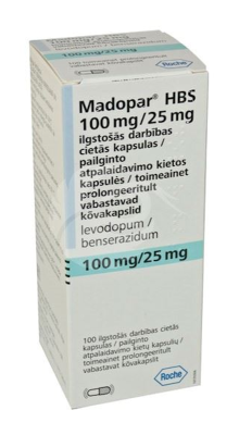 MADOPAR HBS TOIMEAINET PROLONGEERITULT VABASTAV KÕVAKAPSEL 100MG+25MG N100