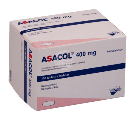 ASACOL 400MG TOIMEAINET MODIFITSEERITULT VABASTAV TBL 400MG N100