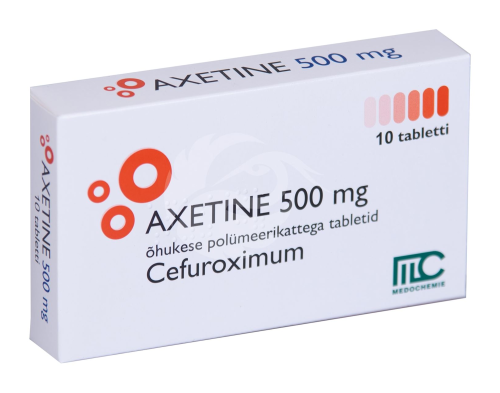 AXETINE ÕHUKE POLÜMEERKATTEGA TBL 500MG N10