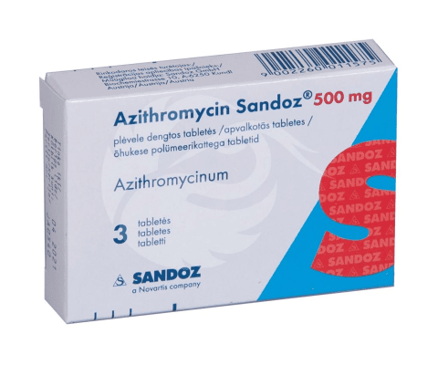 AZITHROMYCIN SANDOZ 500MG ÕHUKE POLÜMEERKATTEGA TBL 500MG N3