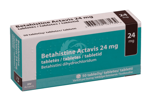 BETAHISTINE ACTAVIS TBL 24MG N50