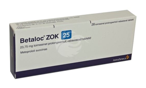BETALOC ZOK 25 TOIMEAINET PROLONGEERITULT VABASTAV TBL 25MG N28