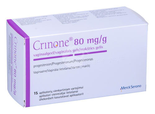 CRINONE 80MG/G VAGINAALGEEL 90MG 1.125G N15