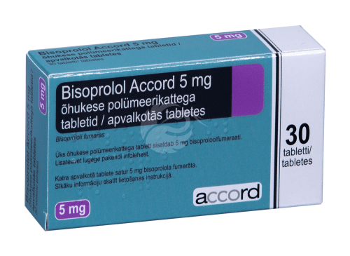BISOPROLOL ACCORD ÕHUKE POLÜMEERKATTEGA TBL 5MG N30