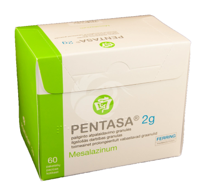 PENTASA 2G TOIMEAINET PROLONGEERITULT VABASTAV GRAANULID 2G N60