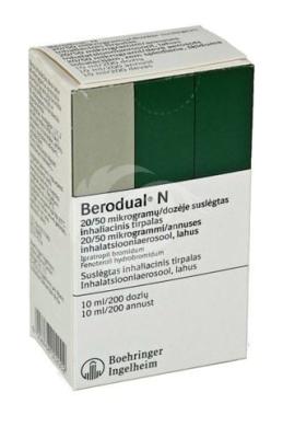 BERODUAL N INHALATSIOONIAEROSOOLOOL LAHUS 50MCG+20MCG 1ANNUST 200ANNUST N1